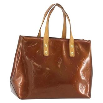 Louis Vuitton Pre-owned Vintage Patent Leather Hand Bag - Dames - Pre-owned - Bruin - Maat: ONE Size Leer
