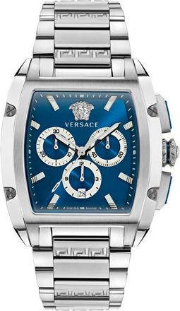 Versace Dominus Chronograph Bracelet Watch, 42mm x 50mm in Stainless Steel at Nordstrom