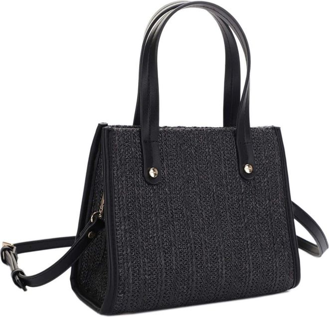 Annabelle Mini Straw Satchel in Black at Nordstrom Rack