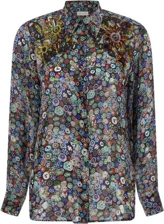 Dries Van Noten Multicolor Regular Floral Shirt