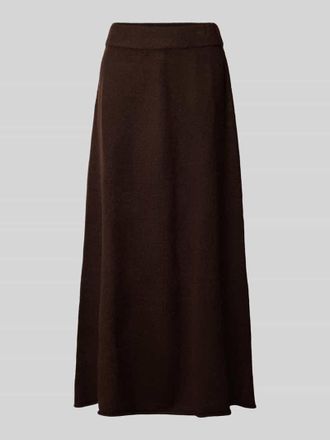 Christian Berg Strickrock mit elastischem Bund in Schoko, Größe M