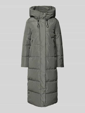 Khujo Steppmantel mit Label-Detail Modell SOULANI in Blau, Gr&ouml;&szlig;e S