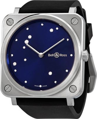 Bell & Ross Blue Diamond Eagle Quartz Ladies Watch RS-EA-ST-SCR