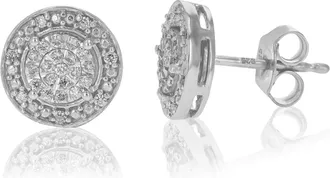 Vir Jewels 1/5 cttw Lab Grown Diamond Composite Earrings in Sterling Silver With Push Backs For Women