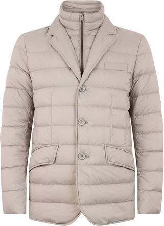 Herno Gevoerde jas met twee lagen - Heren - Winterjassen - Grijs - M - Jassen