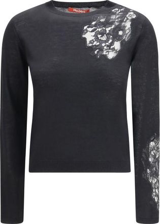 Max Mara Black Silk Womens Sweatshirt