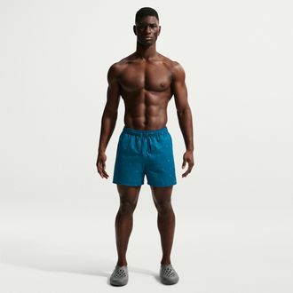 Nike Mens Swim Breaker 5 Full Lined Volley Short in Blue | NESSG505-448