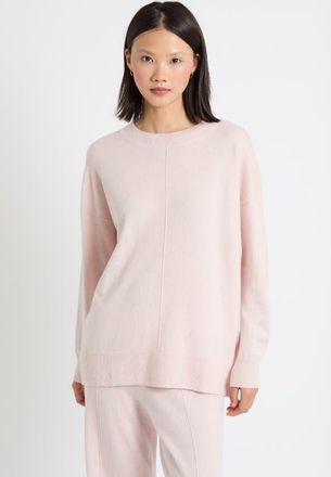 Chinti and Parker Wool-Cashmere Relaxed Slouchy Sweater in Pink Melange at Nordstrom, Size X-Large