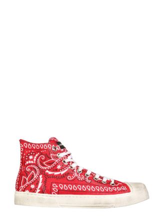 Metalgienchi Red Lace Up Sneakers
