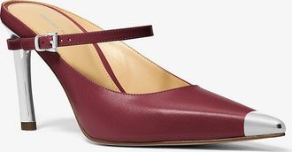 Michael Kors Kasia Leather High Mule Pump