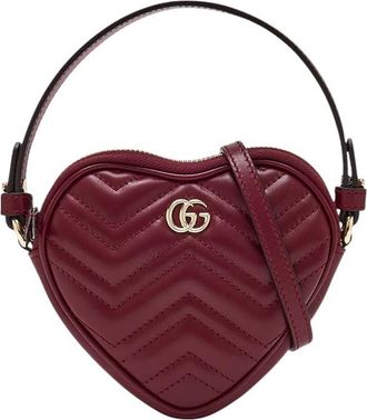 Gucci Red GG Marmont Mini Crossbody Bag