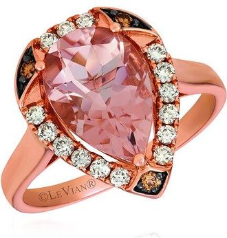 Le Vian 14K 2.37 Ct. Tw. Diamond & Morganite Eternity Ring