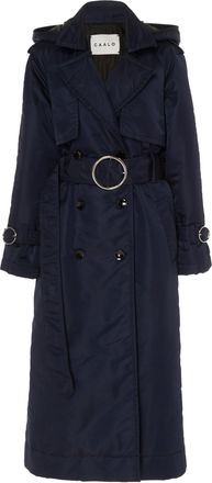 Caalo Sustainable Down Filled Satin Trench