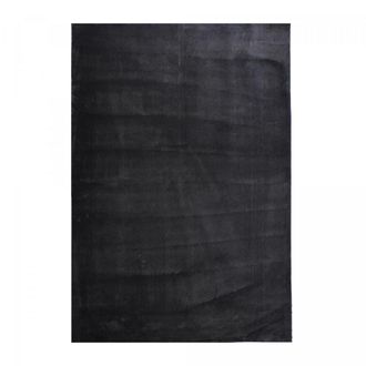 Un amour de tapis Alfombra de pelo largo y peludo para comedor 240x340 negro