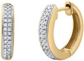 LuvMyJewelry Celaris 0.15 Ct 14K Gold Diamond Huggies in 14K Yellow Gold at Nordstrom