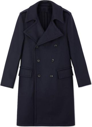Fortela Winston Double-Breasted Wool Coat in Blue at Nordstrom, Size 54 Eu