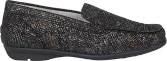 Waldl&auml;ufer Brede pasvorm zwarte mocassin voor dames - Dames - Loafers - Zwart - 36 EU - Schoenen
