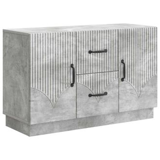 vidaXL Aparador Gris Hormig&oacute;n 89 X 34,5 X 57 Cm Madera De Ingenier&iacute;a Vidaxl