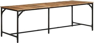 vidaXL Vidaxl - Mesa De Comedor Madera Maciza De Mango Sin Tratar 220x90x75 Cm