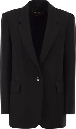 Max Mara Bosco Blazer - Dames - Jassen - Zwart - Maat: XS Zijde