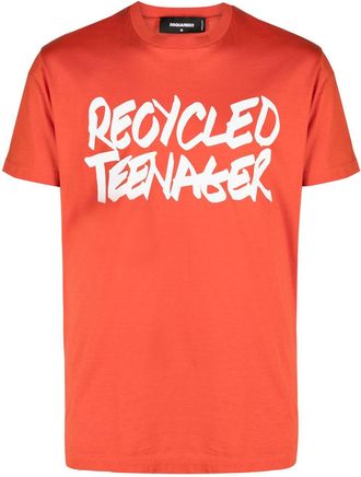Dsquared2 graphic-print cotton T-shirt - men - Cotton - S