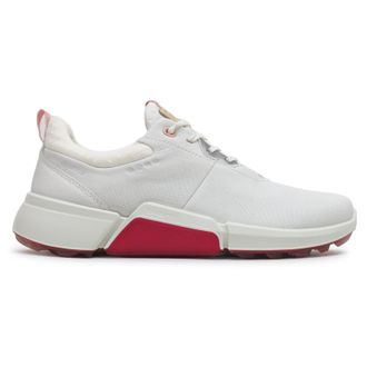 Ecco Ecco Golf Biom H4 108203 Leather Womens Comfort Trainers - White Silver Pink - Size:UK 5-5.5
