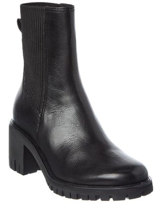 Rag & Bone Corey Mid-Heel Leather Chelsea Boot