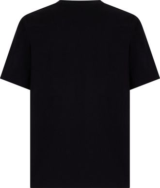 Canada Goose Mens Embroidered Cotton T-Shirt Black T-Shirts And Polos