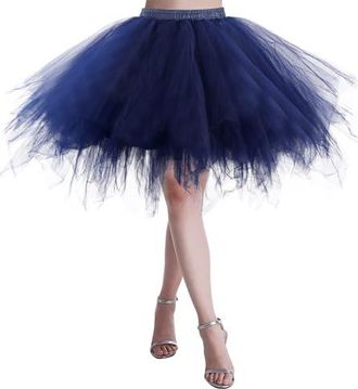 Jupe Plissée Asymétrique Femme - Tulle Dentelle - Taille Haute - Taille F - Polyester