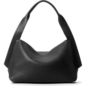 Shinola Medium Derby Leather Shoulder Bag in Black at Nordstrom