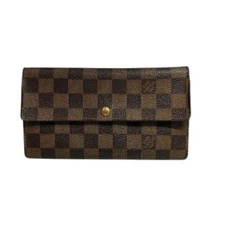 Louis Vuitton Pre-owned Wallets, female, Brown, Size: ONE SIZE Pre-owned Pochette Portemonnaie Kredit Damier Wallet