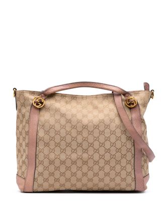 Gucci 2000-2015 GG Canvas Miss GG satchel - women - Canvas/Calf Leather - One Size - Brown
