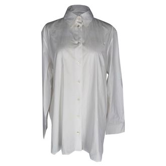 The Row Button-Down Shirt in White Cotton
