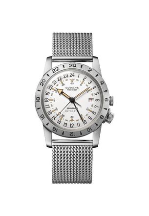 Glycine GL0466 Mens Airman Vintage Watch - Silver - One Size