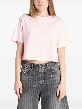 Tommy Jeans cotton T-shirt - women - Cotton - L - Pink