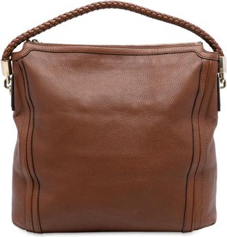 Gucci Borsa a spalla Bella grande in pelle di vitello 2016-2025 - Marrone