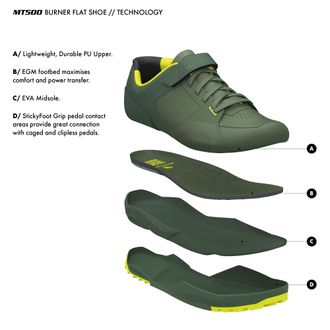 Endura MT500 Burner Flat Mountain Bike Shoes Black
