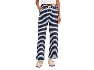 Splendid Livie Stripe Pants Womens Clothing Navy/Moonstone : XL (Womens 14-16), Cotton/Polyester