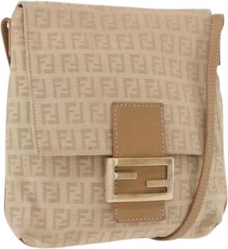 Fendi Borsa a tracolla Zucchino Pre-owned - - Pre-owned - Donna - Beige - ONE SIZE
