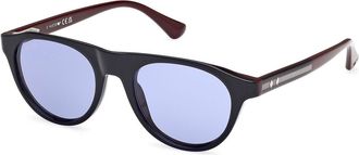 Web Eyewear Web WE0377 92V Mens Sunglasses Blue Size 51