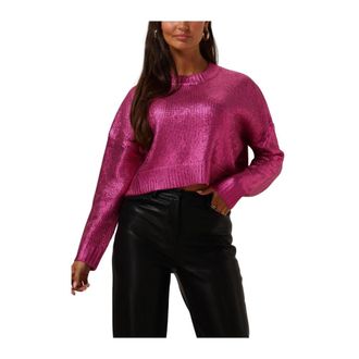 Refined Department Paarse Sweater MAY - Dames - Sweatshirts - Paars - L - Hoodies & sweatvesten