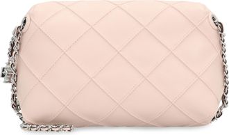 Tory Burch Womens Crossbody Bag Fleming Leather Pink Lamb Shoulder