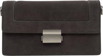 Estro & Luminara Tassen, Dames, Bruin, ONE Size, Leer, Dames Kleine Bruine Tas gemaakt van Leer en Velours met Zilveren Details Er 00115770