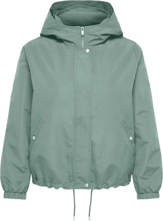 Only Parka ONLY ONLMONIC SPRING HOOD JACKET OTW ZL, Damen, Gr. XL, jadeite, Web, Obermaterial: 92% Polyester, 8% Nylon, unifarben, elastischer Bund, Jacken