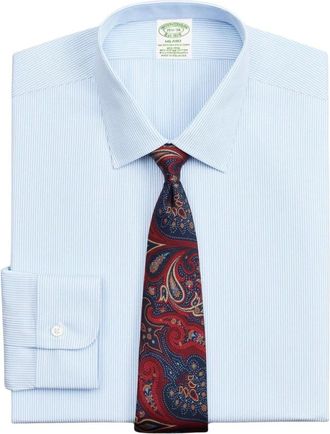 Brooks Brothers Heren, Overhemden, Blauw, Maat: XS Katoen