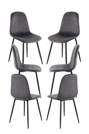 Regalos Miguel Packs Sillas Comedor - Pack 6 Sillas Boide - Gris Oscuro
