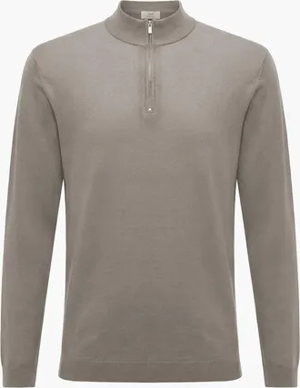 Gentiluomo Merino Turtle Zip | Bruin