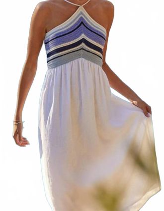 Bella Dahl Crochet Mixed Midi Dress In White