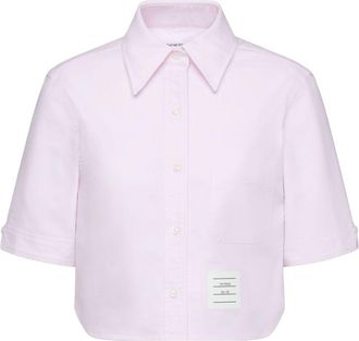 Thom Browne Cotton Cropped Shirt-Donna