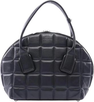 Bottega Veneta Pre-owned The Swoop Medium 2Way Leather Handbag - - Pre-owned - Donna - Nero - ONE SIZE